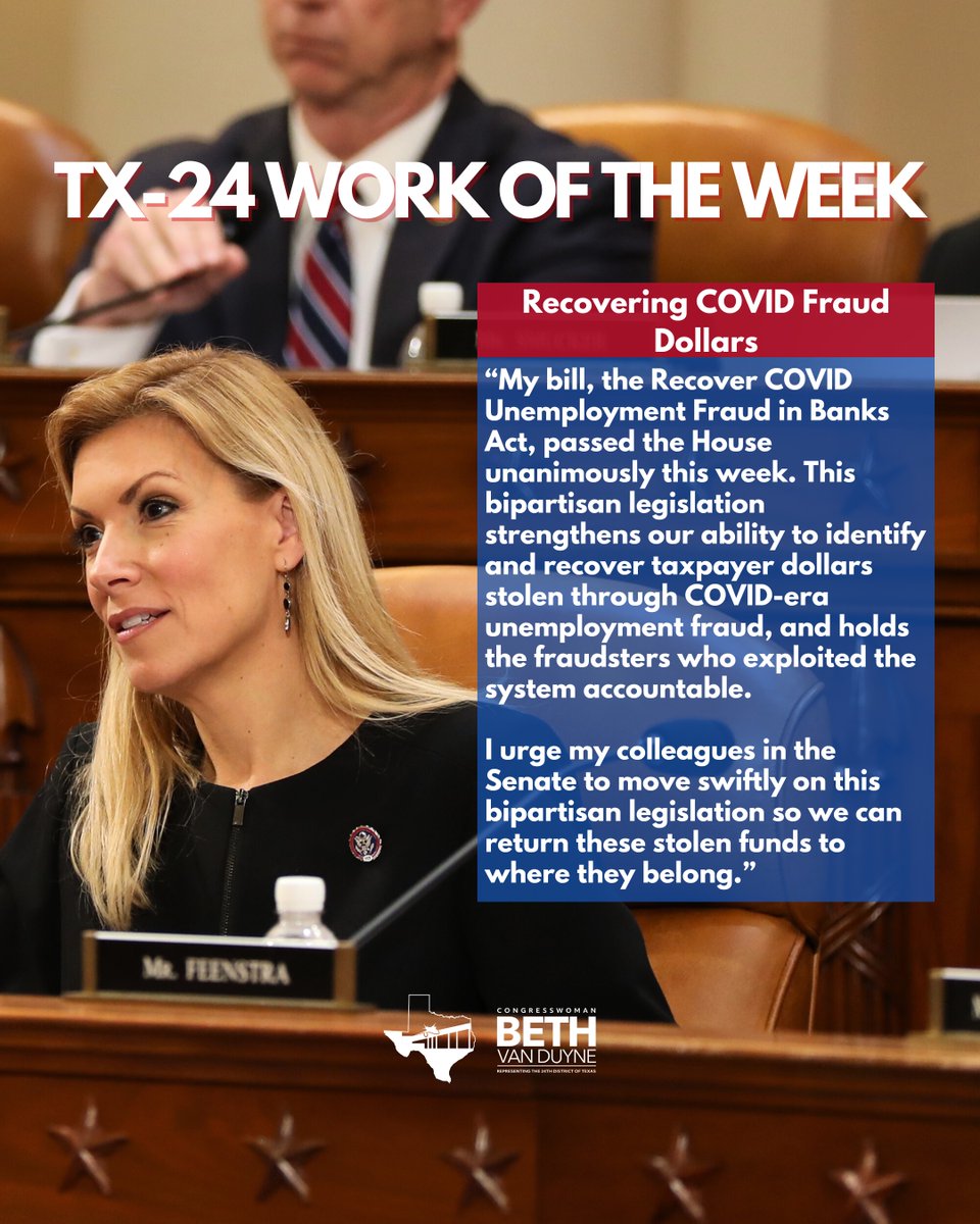 Image for the Tweet beginning: This week, the House unanimously