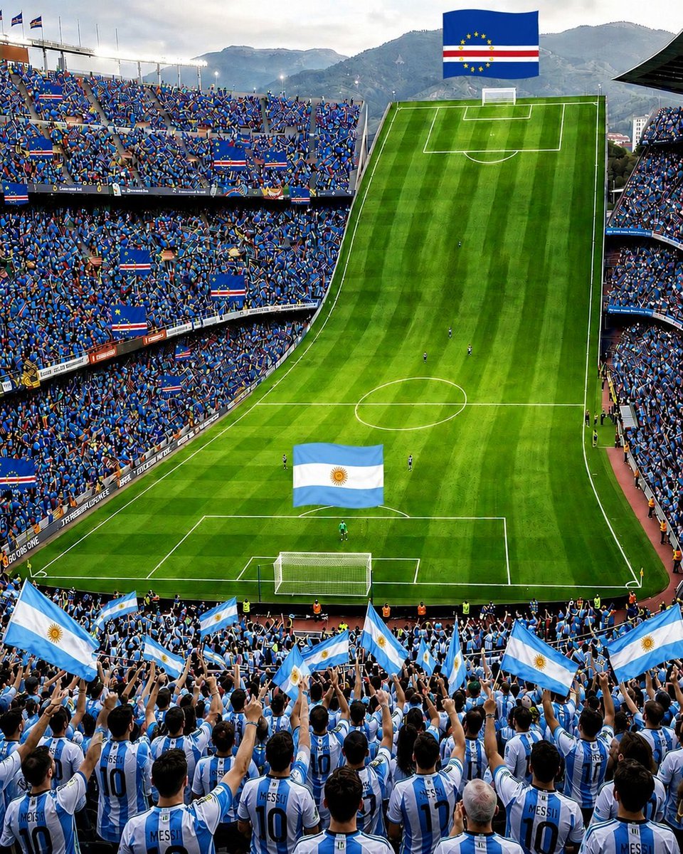 marioliveirain's tweet photo. Se Deus quiser, assim será o campo do jogo de hoje da Argentina contra Cabo Verde 🙏🏼 https://t.co/NRrI20b30v
