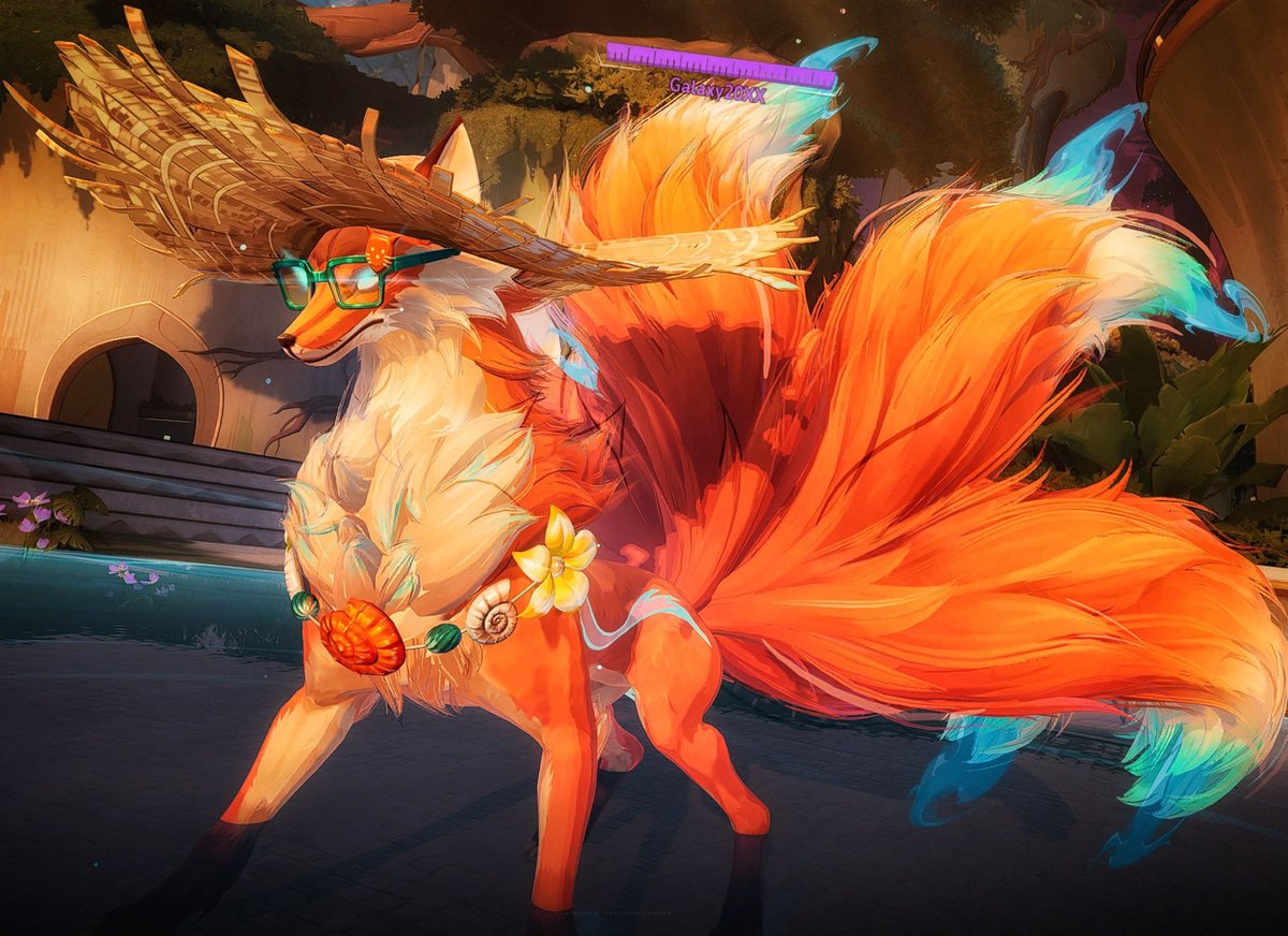 Galaxy20XX's tweet photo. Silly Kumiho 🦊🩵🧡

#MarvelRivals #WhiteFox https://t.co/2nMmBBYBvV