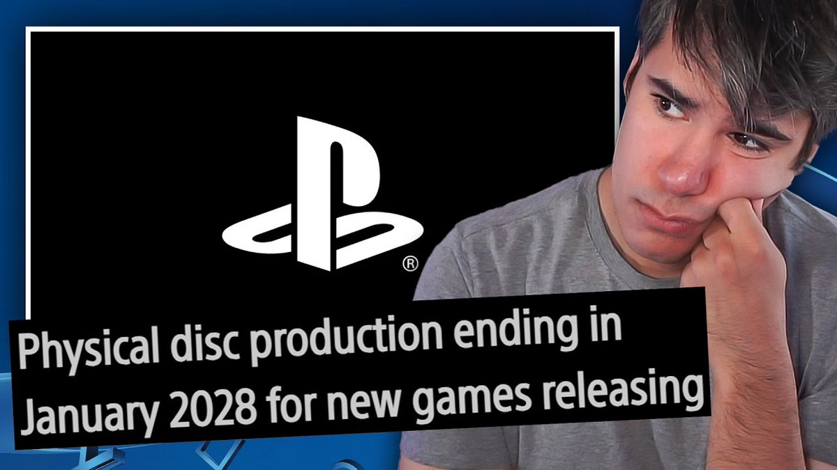 DylanCashTweets's tweet photo. PlayStation keeps the bad news coming with the end of physical games, and I just can't seem to get over it. 

NEW VIDEO
https://t.co/1GFs2hmD1G https://t.co/3WdGidXa1U
