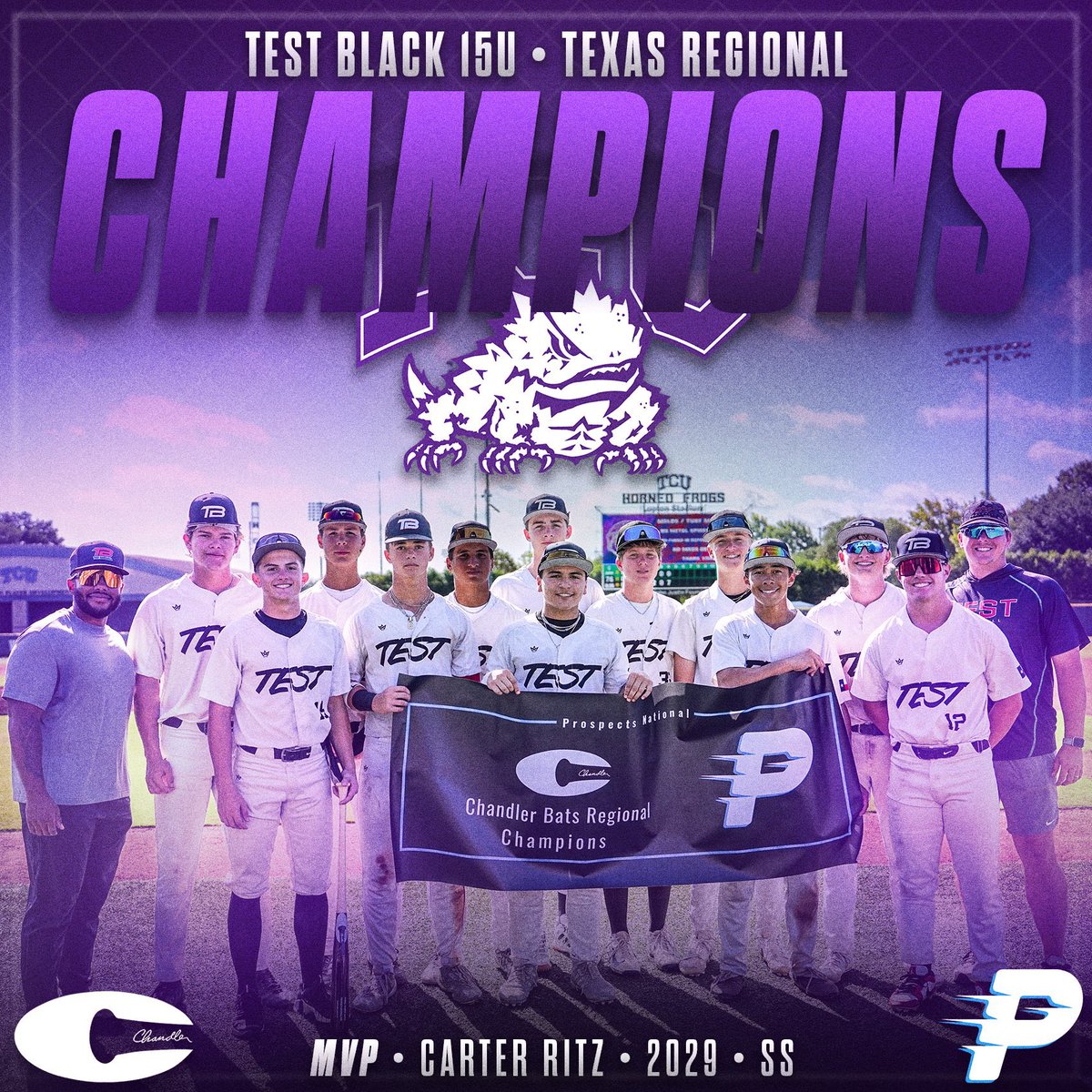 cmmckenzie09's tweet photo. Grateful to post the top exit velocity of the 15U group at 97.2 mph. Even better, we went 5-0 and brought home the title. Thank you @ProspectsNat for hosting a great event.

@TESTBSBCLUB @NuclearBaseball https://t.co/3M7b0faO2d