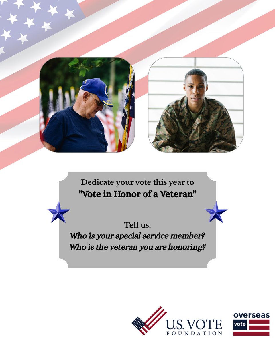 US_Vote's tweet photo. Celebrate July 4th by posting a tribute to a veteran on our new Honor Wall at https://t.co/6YC8NLZsLN @wetheveterans @OperationVAV https://t.co/B4VZvcMZjP