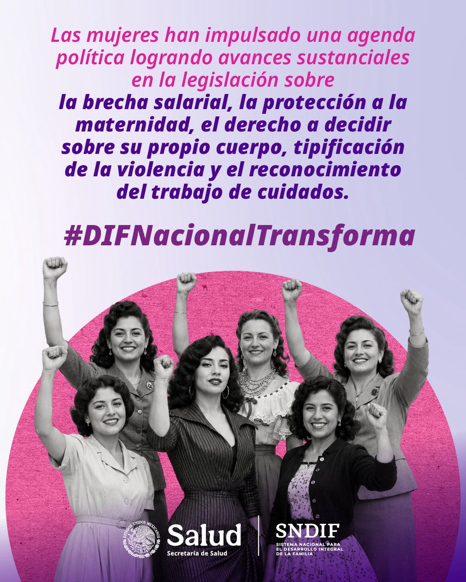 DIF_NMX's tweet photo. Un día como hoy de 1955 las mujeres mexicanas ejercieron su derecho al voto por primera vez 🗳️

A partir de su participación electoral han logrado cambios sustanciales en 71 años, desde el ámbito legislativo, político y cultural 🙋🏽‍♀️

#DIFNacionalTransforma https://t.co/1tWY33TSnW