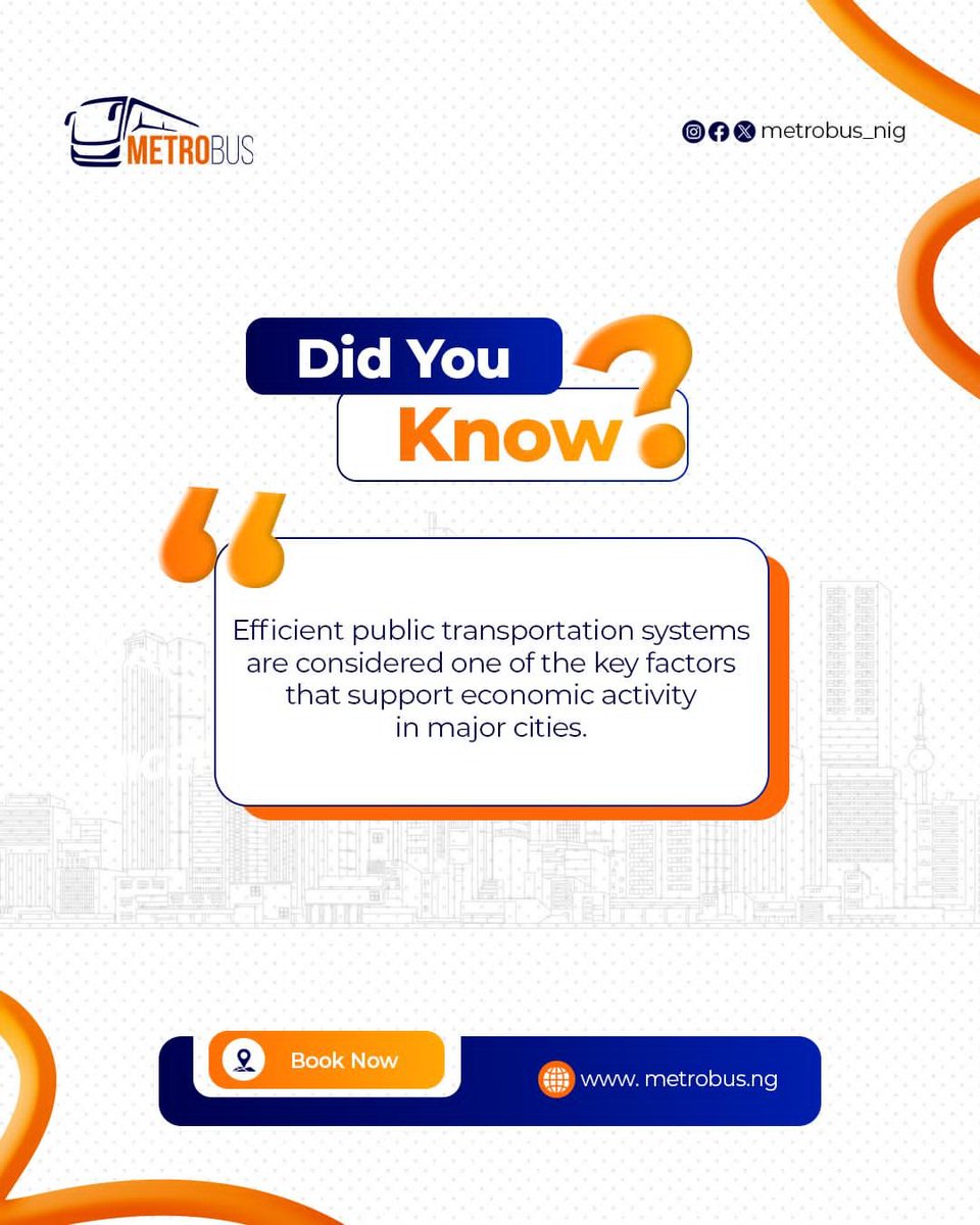 _Metrobusng's tweet photo. Strong cities move on reliable transportation.

When mobility improves, opportunities grow.
Choose Metro Bus today! https://t.co/sxBYPdrwvk