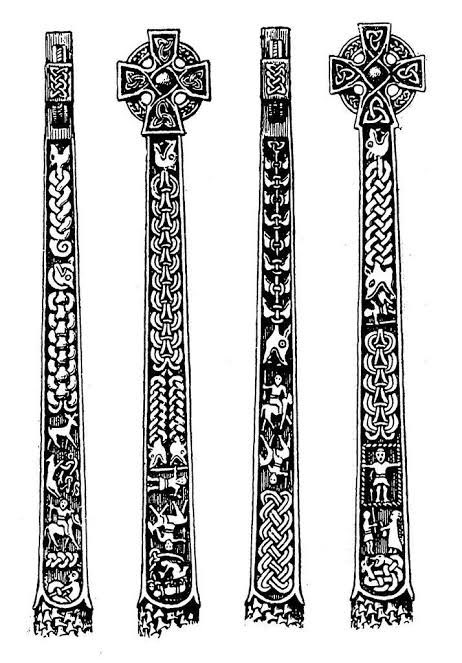 Katapetasma2's tweet photo. Sorry Neo-Puritans and Neo-Pagans. We are going back. 

(10th century scenes from the Poetic Edda and the Crucifixion) https://t.co/5DW5Kh3fji