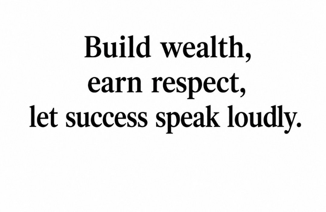 daram_ola's tweet photo. The easiest way to get people to respect you is to become financially successful. 

Sadly, many people will accept even your mistakes if you're rich, but ignore your wisdom if you're poor. 

It shouldn't be this way, but that's how life often works. 

So focus on building wealth and let your success speak for itself.