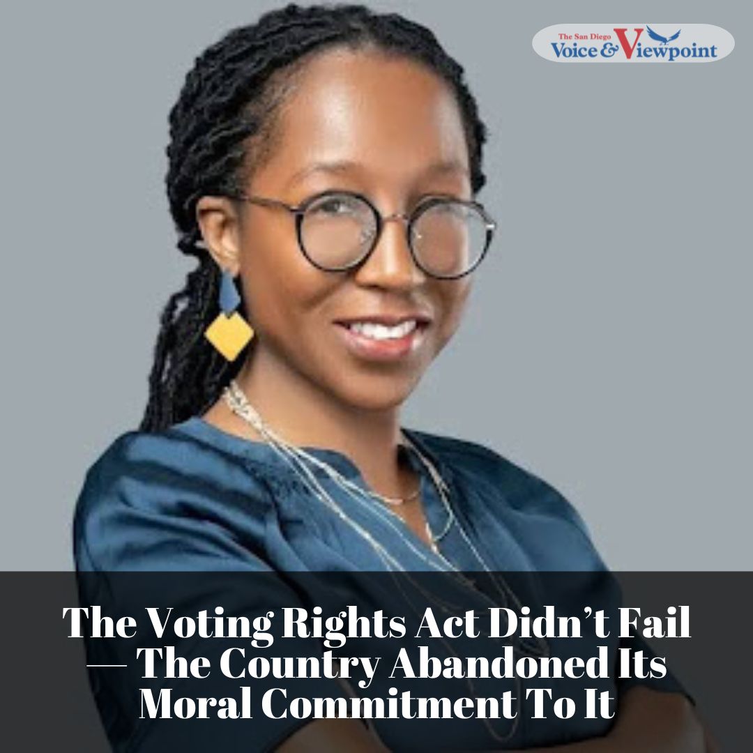 VoiceViewpoint's tweet photo. 🗳️ Has the nation lived up to the promise of the Voting Rights Act? This thought-provoking commentary examines its legacy, the challenges it has faced, and why the conversation continues today. READ IT HERE: https://t.co/YQisBNLxTM
#VotingRightsAct #CivilRights #HistoryMatters #SanDiegoVoiceAndViewpoint