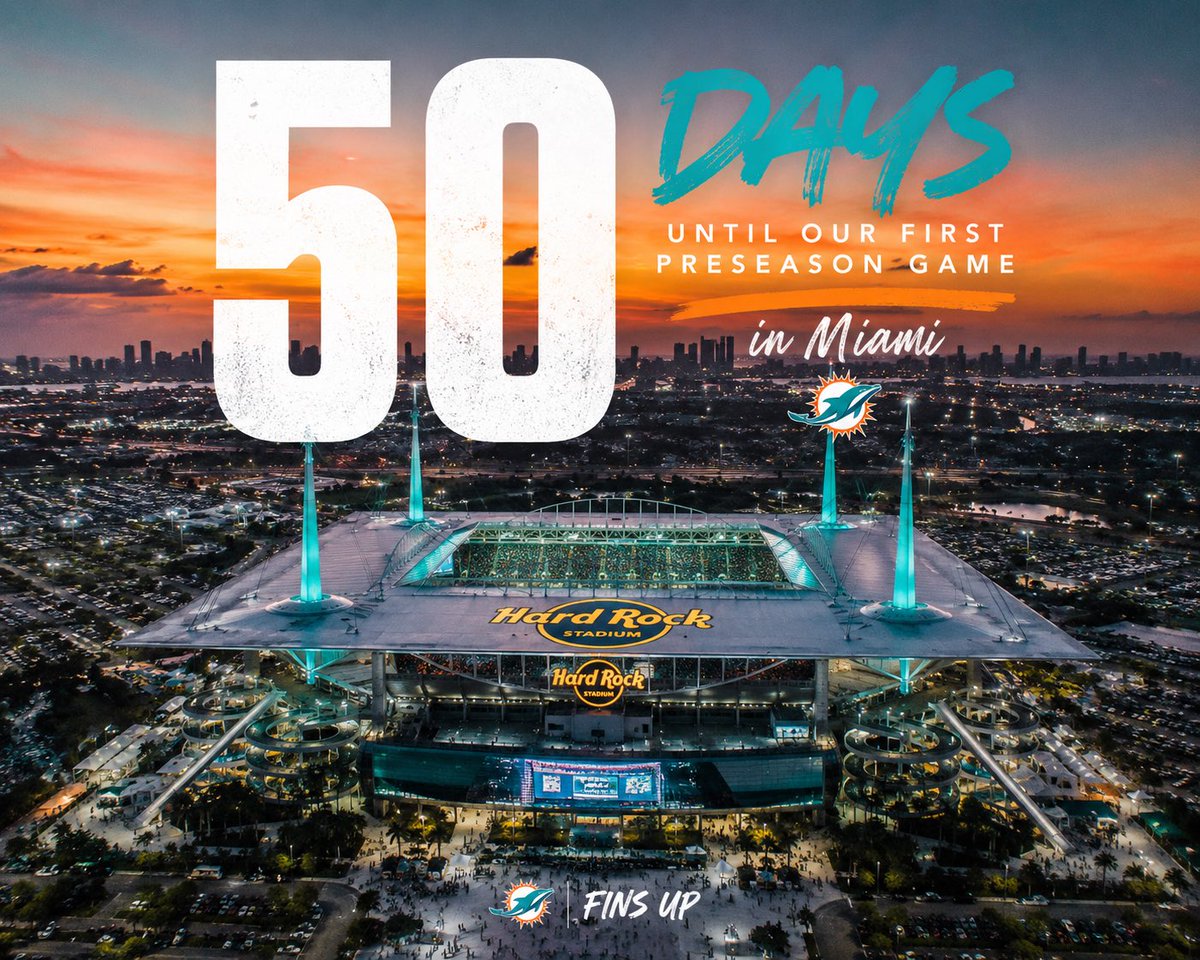 georgg1a's tweet photo. Only 50 days until Fins Football is back in Miami! 😮‍💨🏈✨

If you guys need anything at all here at Hard Rock Stadium, or just have questions, feel free to reach out to me!

📧 gstamatopoulos@dolphins.com
📞 (305) 943-1490

I’m always happy to help however I can.

🐬🆙 #FINSUP #finsforthewin