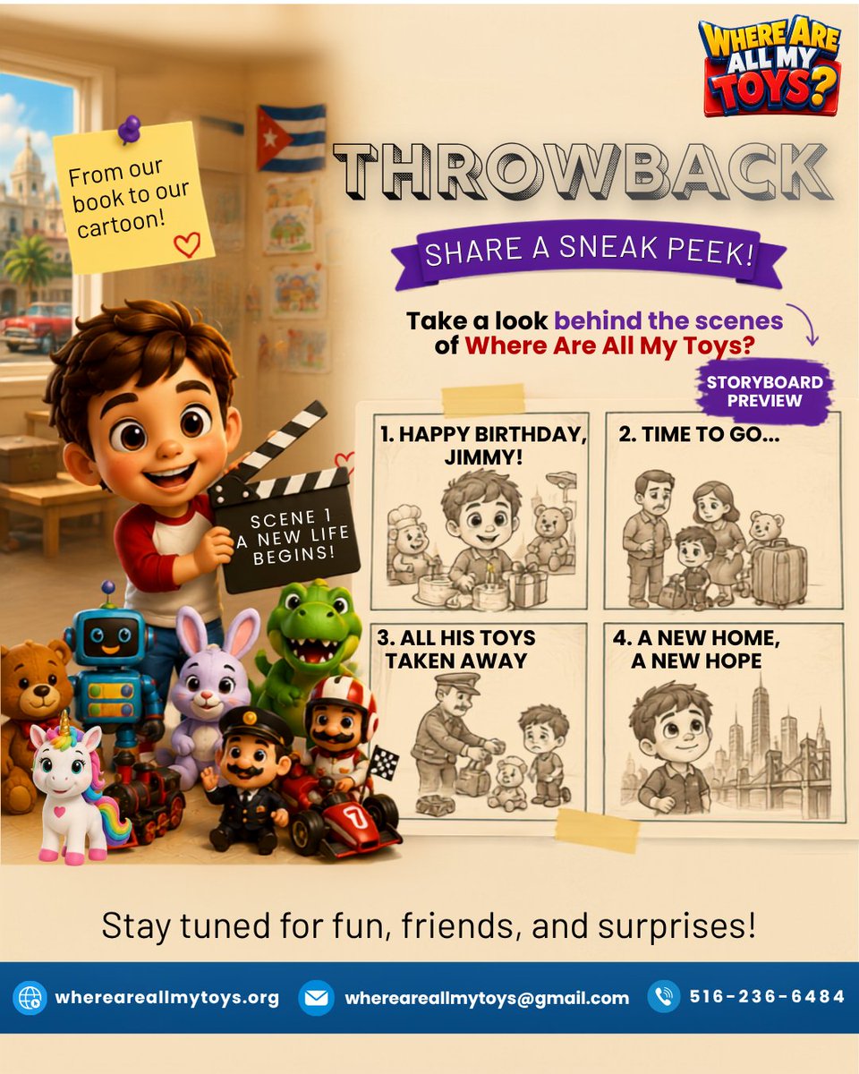 AuthorSamM's tweet photo. 🎬 Dive into the magical world of Where Are All My Toys? 🌈 Fun, friendship, and surprises await , don’t miss the journey!"

Hashtags: #KidsSeries #Animation #FamilyFun #Storytelling #NewAdventure CTA: "Follow us now for sneak peeks and updates! https://t.co/lxuqim2Rfk