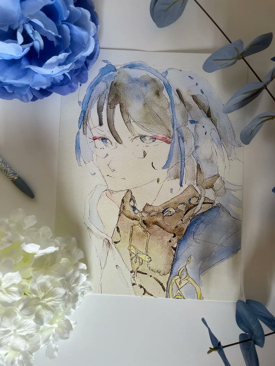 KyoDews's tweet photo. New Wanderer Print Release!! 🩵💙🖤
#wanderer #genshinimmpact https://t.co/MugqhEwjnK