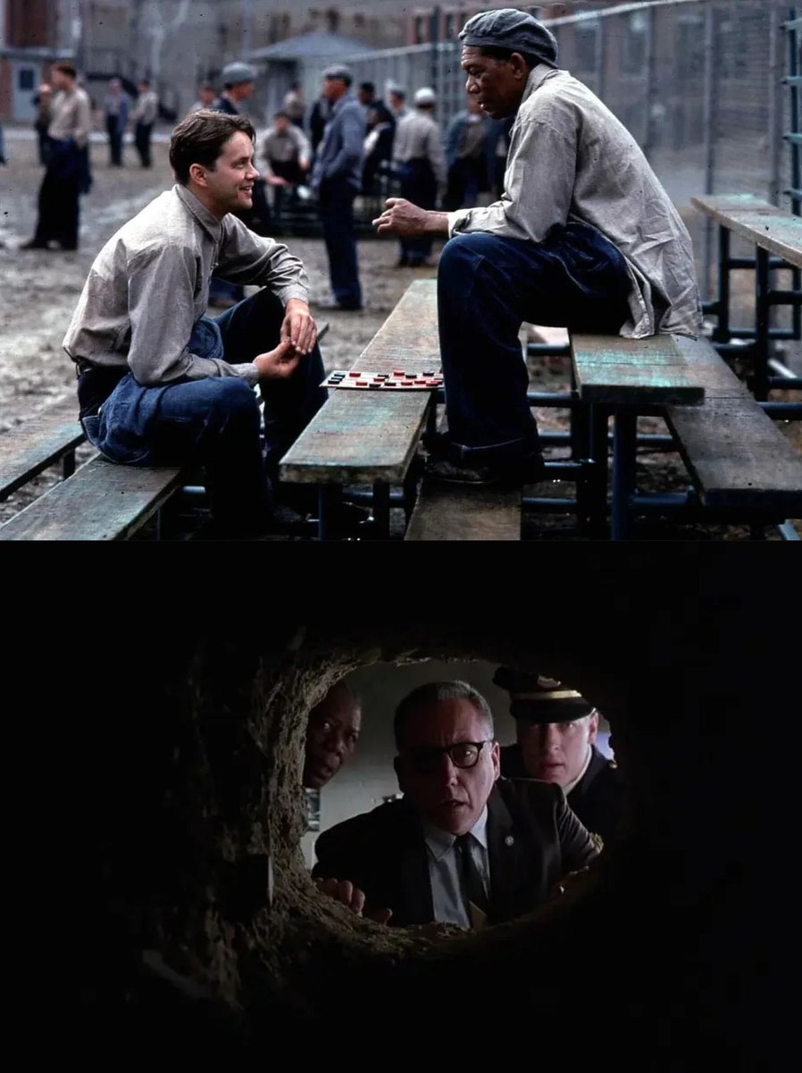 DawnBellavj4's tweet photo. This iconic scene from The Shawshank Redemption never fails to hit different—hope really is a good thing, isn’t it https://t.co/0TFELNvuBS