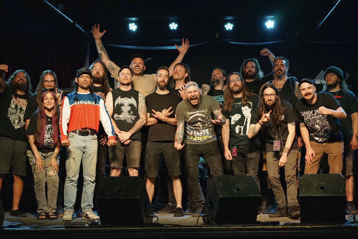khemmisdoom's tweet photo. Cheers to everyone who made the FORSAKE THE LIGHT tour a success! Hails to @necrofier and @WretchedNC! https://t.co/9s689K72FI