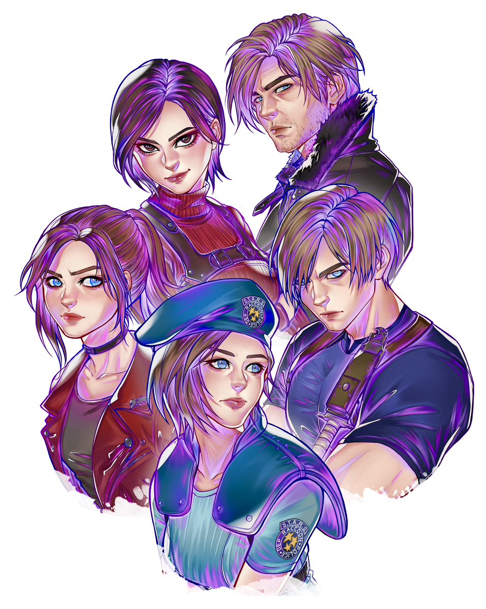 ilabiart's tweet photo. Some RE characters! 🩷 https://t.co/tkd6oc39cP