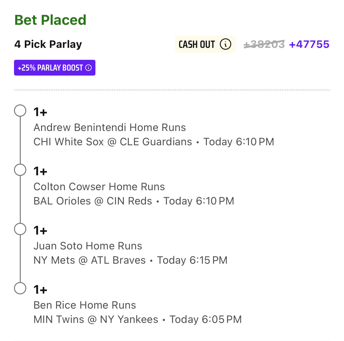 AgentAllIn's tweet photo. 07/03/2026 Homerun Parlay

#MLB #MLBPicks #HomeRunParlay #HomeRunProps #Draftkings #Gambling𝕏 https://t.co/vgLEjW9S0I