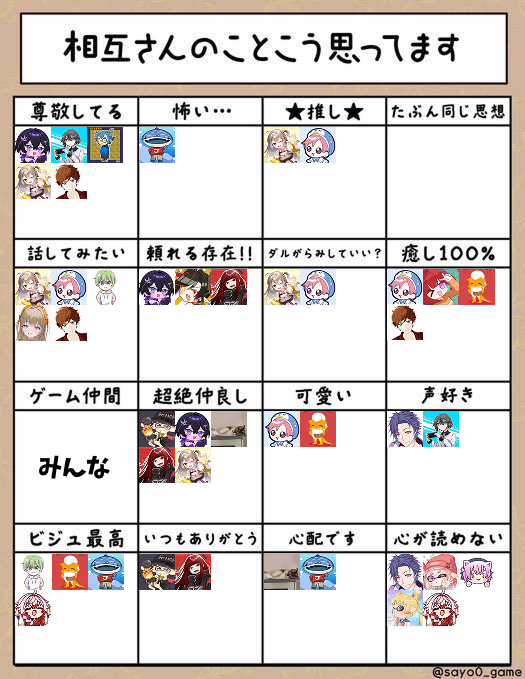 AmaSora_spl's tweet photo. ほい
話してみたい枠はサシで話したい人とスプラ同じチームになって話したい人がいるよ https://t.co/dZFso5xFsN
