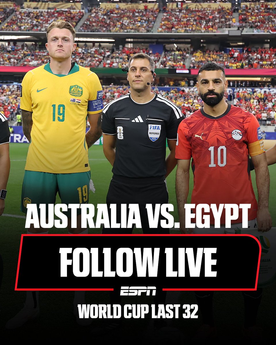 ESPNUK's tweet photo. Egypt lead after 13 minutes 😮

Follow all the action from their World Cup last 32 tie vs. Australia here.