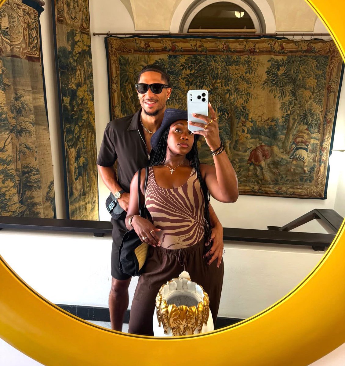 wavecheckers's tweet photo. Josh Hart &amp; his wife in Europe 💶 https://t.co/VK7scX30QA