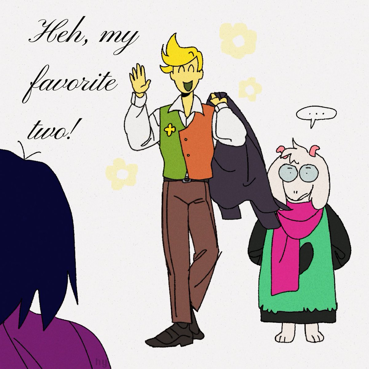 hyunota's tweet photo. #deltarune yeah https://t.co/Pf9CD7y1GY