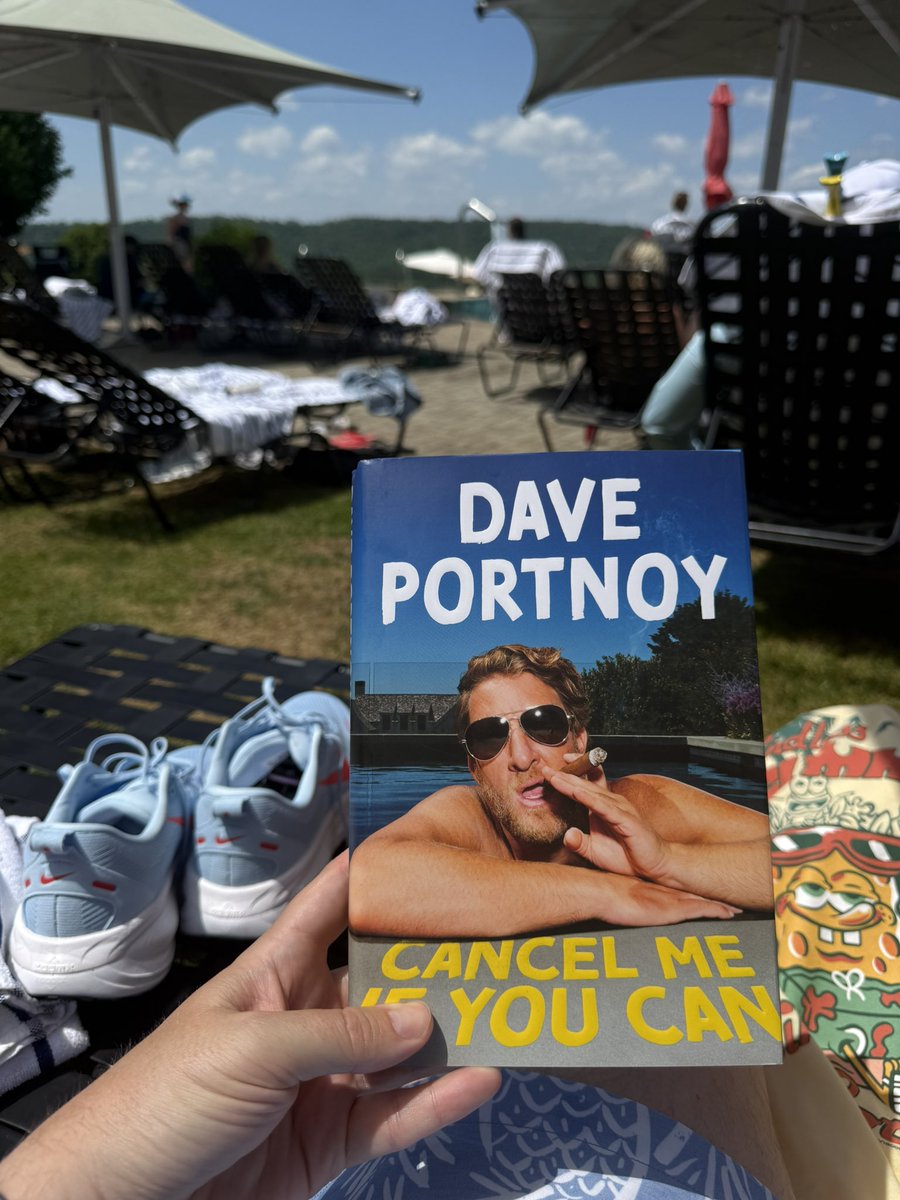 spg203's tweet photo. Have to hand it to you @stoolpresidente it’s a great poolside read. The book of the summer https://t.co/6bIYPiZjKj
