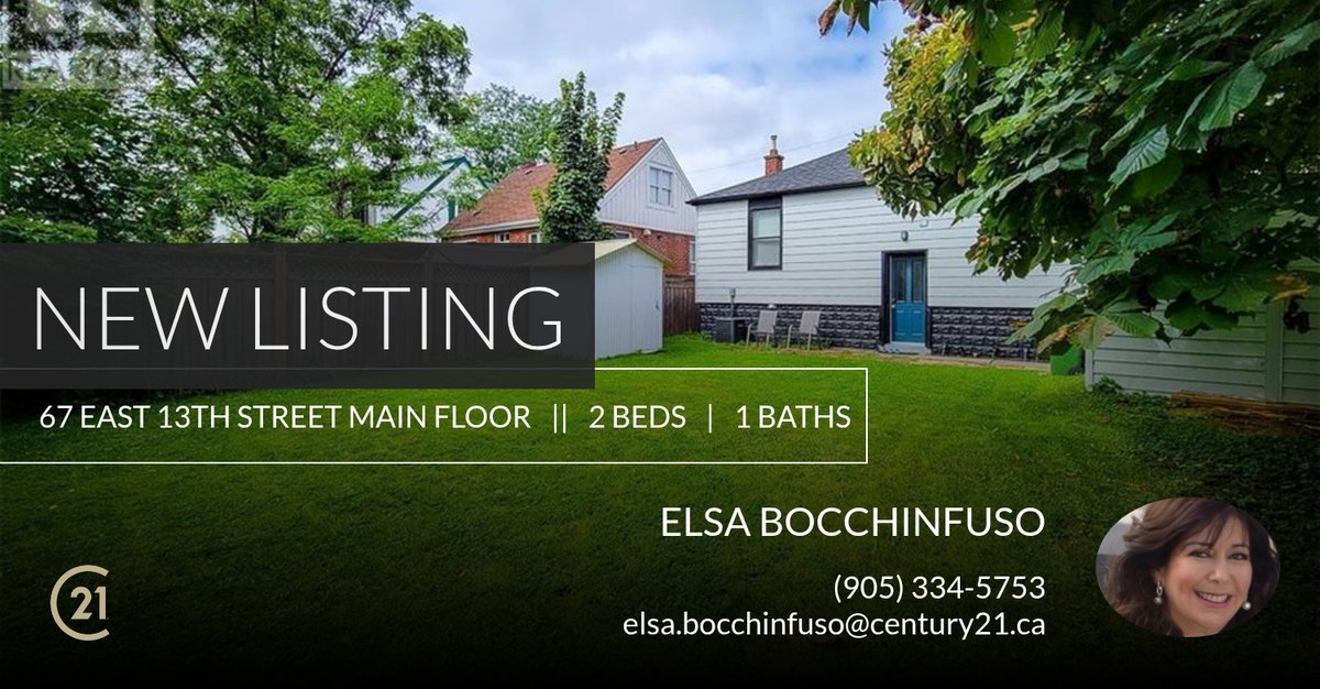 ElsaBocchinfuso's tweet photo. 📍 New Listing 📍 Take a look at this fantastic new property that just hit the market located at 67 East 13th Street Main Floor in Hamilton (inch Park). Reach out here or at (905) 334-5753 for more information!

Listed by Geneviève... https://t.co/OyLWvdicQr https://t.co/efM42gMZA6
