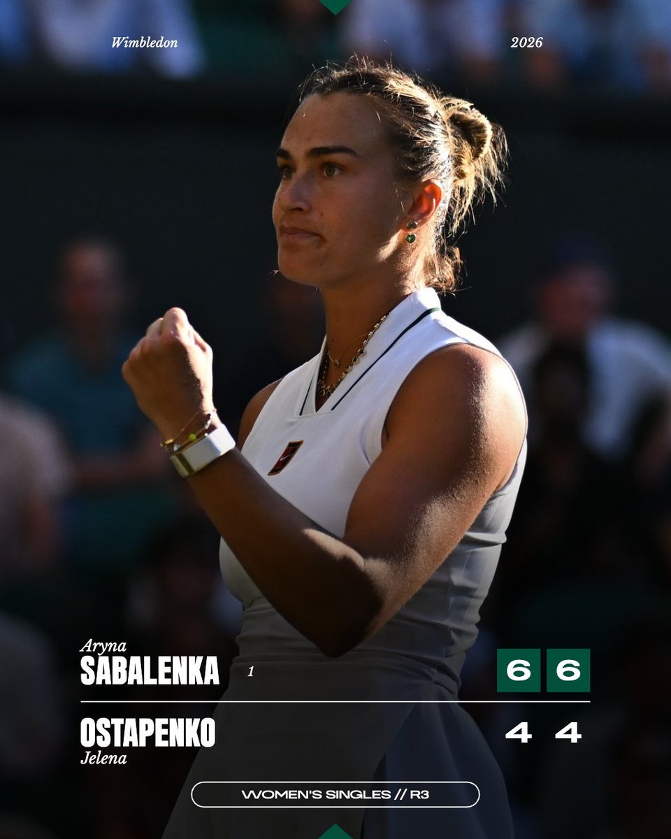 EmekaAu57699530's tweet photo. @Wimbledon Sabalenka move her way up to the 4th round  as she will  face Naomi next https://t.co/LDoKIkFBYK