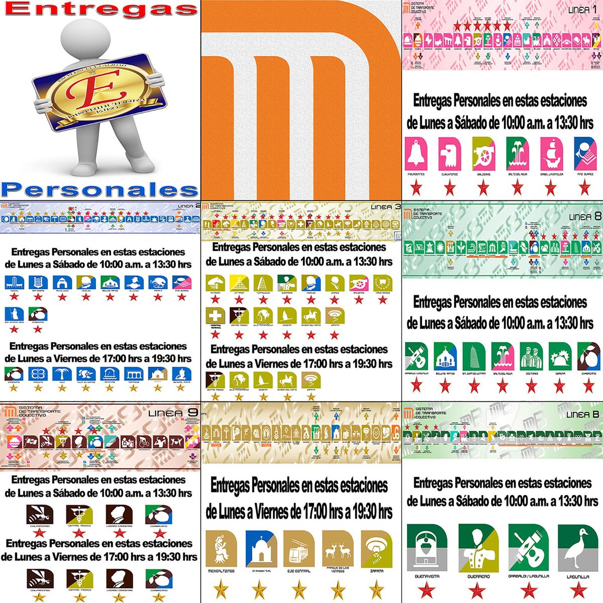 distribuidoejeo's tweet photo. ¡ATENCIÓN!:
Estos son nuestros puntos de entrega en el metro de la CDMX
Las entregas son de Lunes a Sábado y sujetas a disponibilidad de horario
#DistribuidoraEjeo #Entregas #Personales #CDMX #Metro https://t.co/bHJBWWAMmC