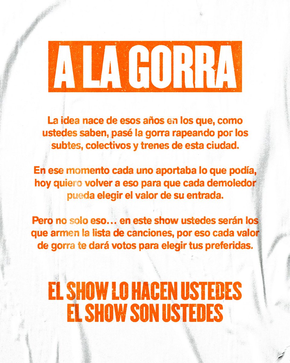 ysy__a's tweet photo. PARA MI BENDITA CIUDAD NATAL, LA QUE ME VIO EMPEZAR EN LA PLAZA, LA QUE ME VIÓ PASAR LA GORRA RAPEANDO DESDE LOS 14 AÑOS, LA QUE ME HIZO SER YSY A.

YSY A SHOW A LA GORRA, USTEDES ELIJEN EL VALOR, USTEDES ELIJEN LA MÚSICA, USTEDES SON EL SHOW 🇦🇷🫵

*ENTRADAS DISPONIBLES LUNES 6/7 https://t.co/bIOGhQp9CW