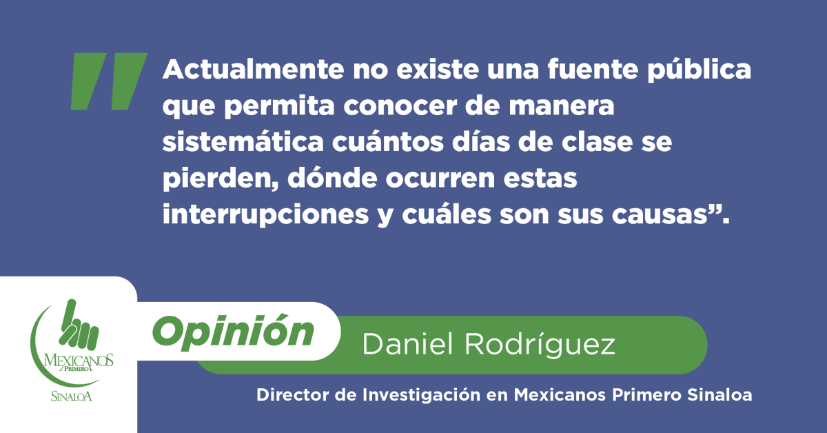 Mexicanos1oSin's tweet photo. ¿Cómo mejorar la educación si no sabemos con precisión qué ocurre en las escuelas? 

En su columna, @LuisDanielRguez explica por qué Sinaloa necesita sistemas de información educativa más sólidos y accesibles para tomar mejores decisiones.  👇

🔗https://t.co/EnBoiZ3wPe https://t.co/lOUG6svCRc
