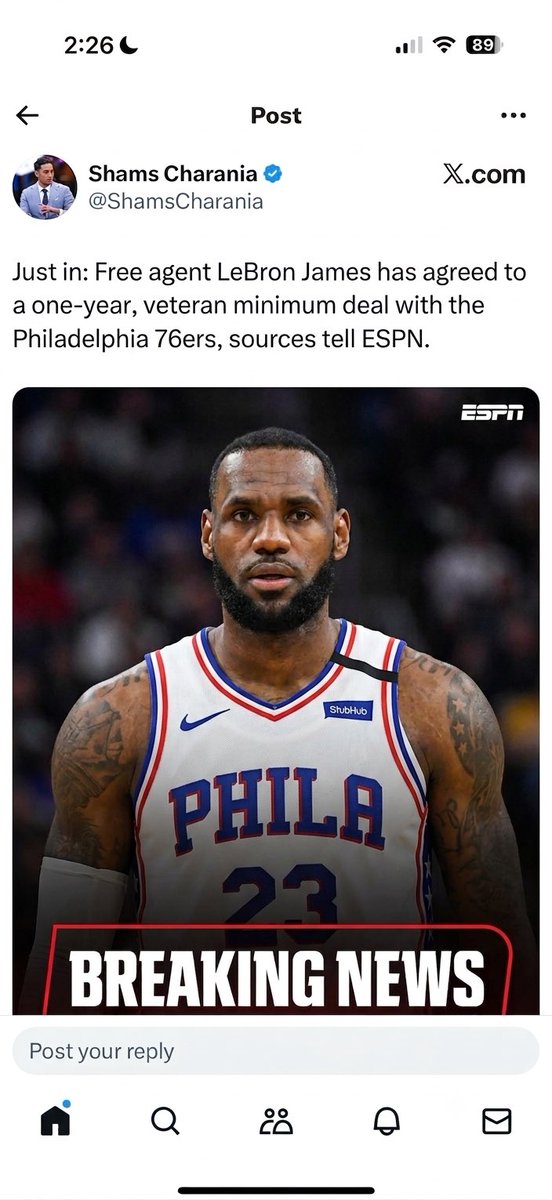 twittlesburgh's tweet photo. LEBRON TO PHILLY. LEBRON TO PHILLY. https://t.co/aLDLRmGy5C