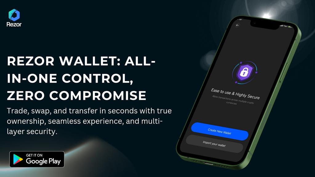 Mizter_AB's tweet photo. 🚨 Let’s be real - managing crypto can feel overwhelming.
One app for trading. Another for swapping. A different one for transfers.
But what if you could do it all in one place without sacrificing security or speed?
Meet @Rezor_Official Wallet
1/8
#Rezor #RZR #BuildWithRezor https://t.co/c6tiiGZOWv