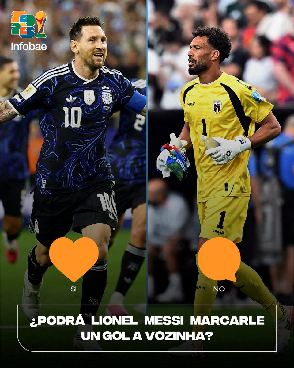 infobae's tweet photo. 🏆 ¿MESSI LE MARCARÁ A VOZINHA?

Votá 👇

❤️ SI
💭 NO https://t.co/s3LeEwpue4