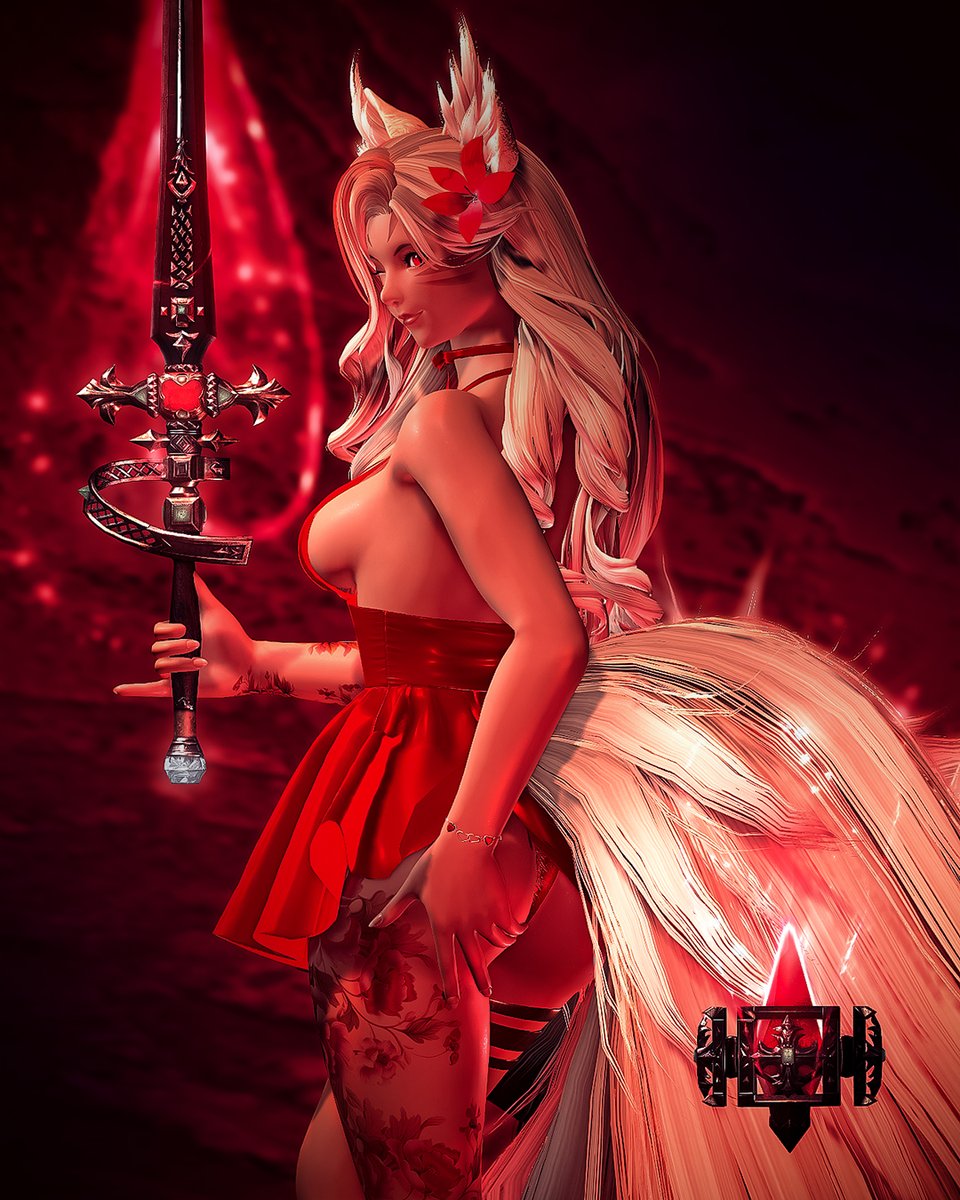 KittyKintail's tweet photo. ❤️RED❤️

#ffxiv ║ #gposers ║ #miqote ║ #gpose https://t.co/DyoH9E6Sxg