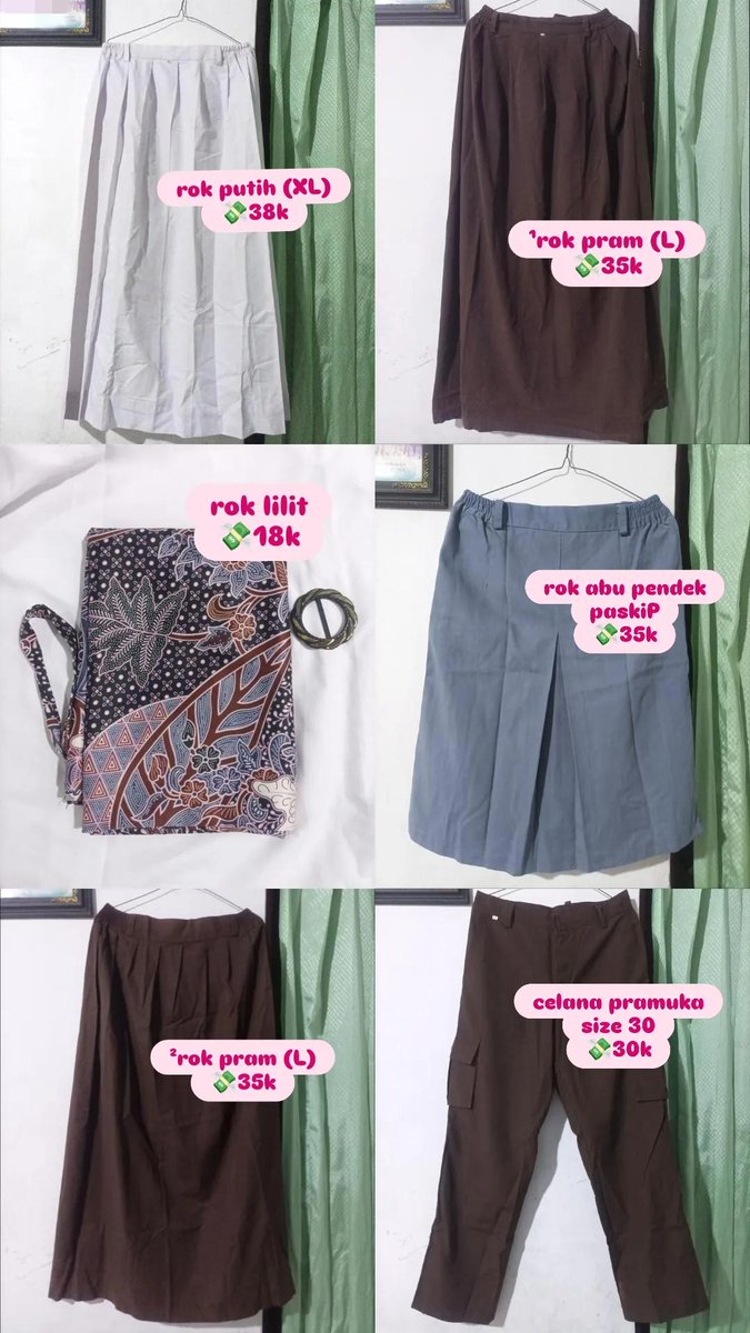 halonadYra's tweet photo. haiii🙋🏻‍♀️
aku mau preloved random guys, ada atasan, rok sekolah, kerudung rabbani bergo pashmina ceruti, rok lilit, dll..👀
📍banten
🍊oyen (non cod)
bantu rt juga yaa
#preloved https://t.co/te79icb7mF