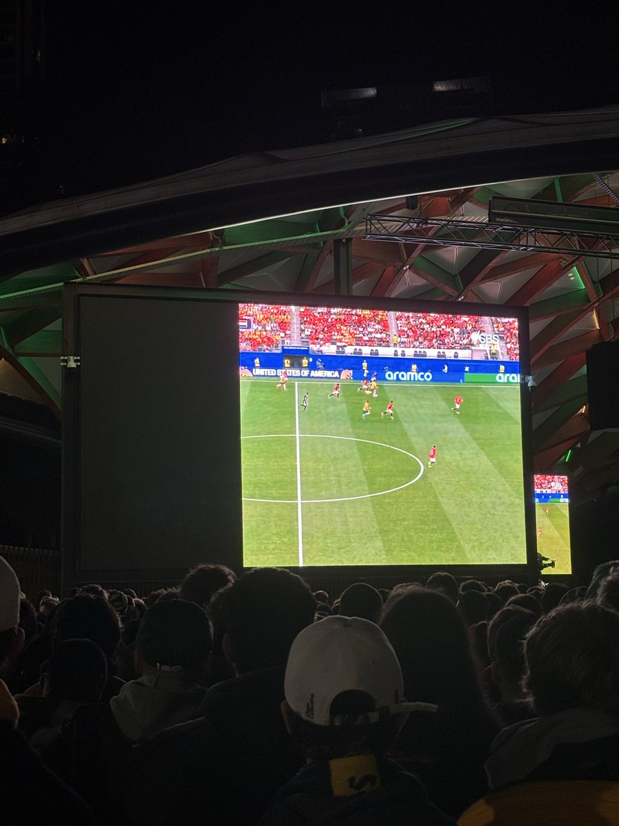 ctid_mitch's tweet photo. @Socceroos The whole game like this at Darling Harbour, someone get these clowns to fix it. We can only see 2 thirds of the game!!!! https://t.co/YArAsC57Uq