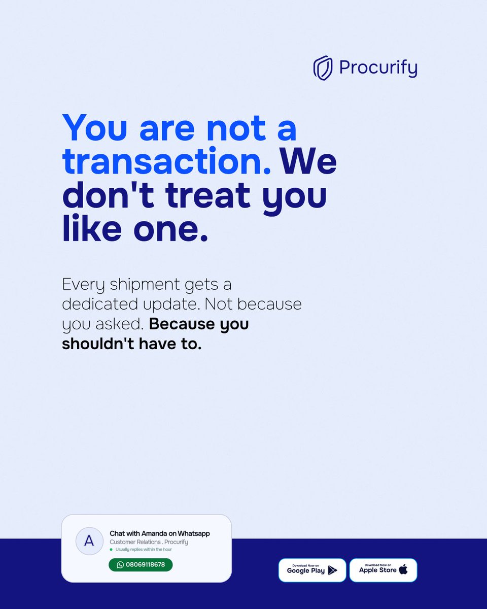 withprocurify's tweet photo. Your shipment is more than a tracking number to us.
At Procurify, every package gets dedicated updates because you deserve peace of mind every step of the way.
Import with confidence. We’ve got your shipment—and you—covered.
Download Procurify today.
#Procurify https://t.co/OcC1G3IVRZ