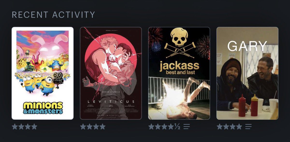 pluechow's tweet photo. Happy #LetterboxdFriday

Here’s my #LastFourWatched
@letterboxd • https://t.co/rnqfnxTZ44 https://t.co/B8X0emJ63V