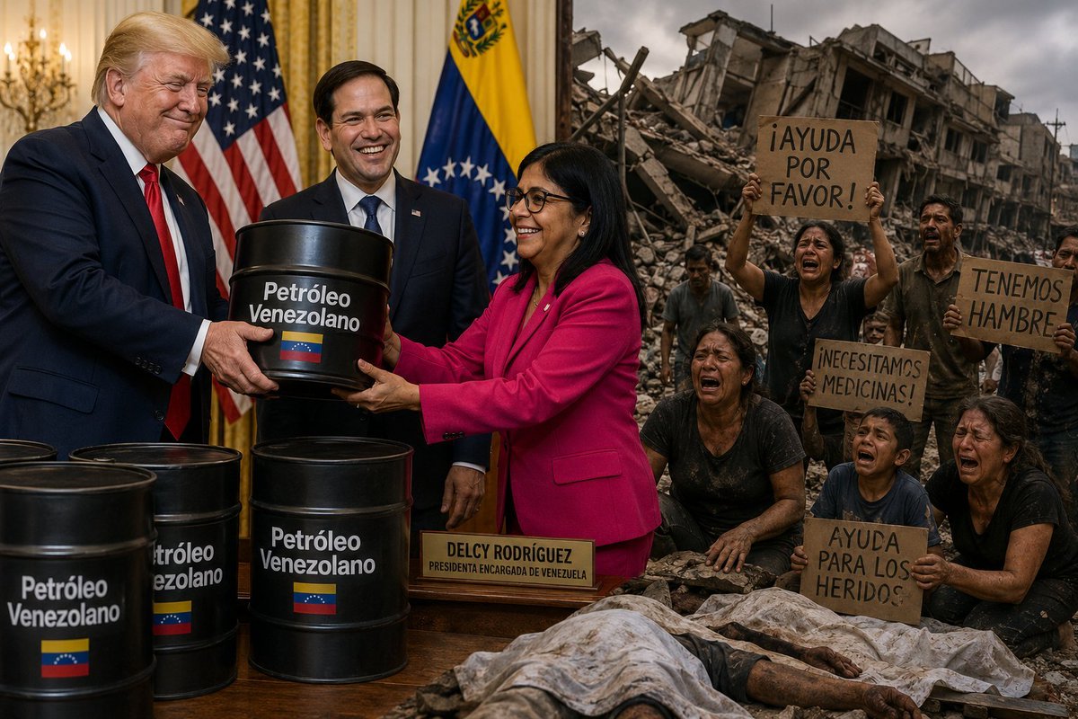 DanielDa64376's tweet photo. @DIFUNDELOYA Les manda a decir Trump que Delcy le esta cumpliendo hasta sus fantasias sexuales que mejor sigan pensando que qui hay tres fases... Y que agaren la constitución de Venezuela y se limpien el cxxo https://t.co/gao7ePddod