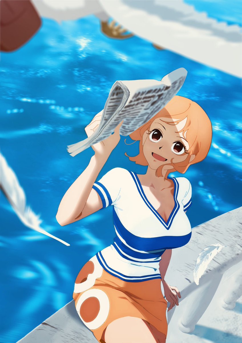 ToeiAnimation's tweet photo. Every repost helps Nami get closer to her destination. Happy birthday Nami! 🍊🏴‍☠️🧭

#NAMIbirthday2026
#ONEPIECE https://t.co/ucULmGfOpX