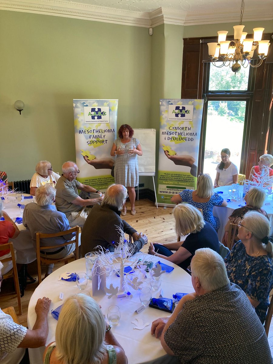 AASC2's tweet photo. Huge thanks to Dr Rhian Williams who joined us at our #AMD2026 event , #Cardiff and shared fantastic information about the role of the MDT , reassuring over 60 #patients &amp; #Carers of the wonderful clinical support that is also available for #Mesothelioma patients in #Wales. https://t.co/RM04nL45gM
