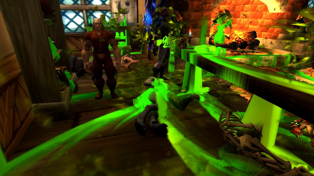 vampsob's tweet photo. Mass casualty event happening at the Goldshire Inn right now. The ERPers are being purged LMFAO https://t.co/D9R92aOUCT