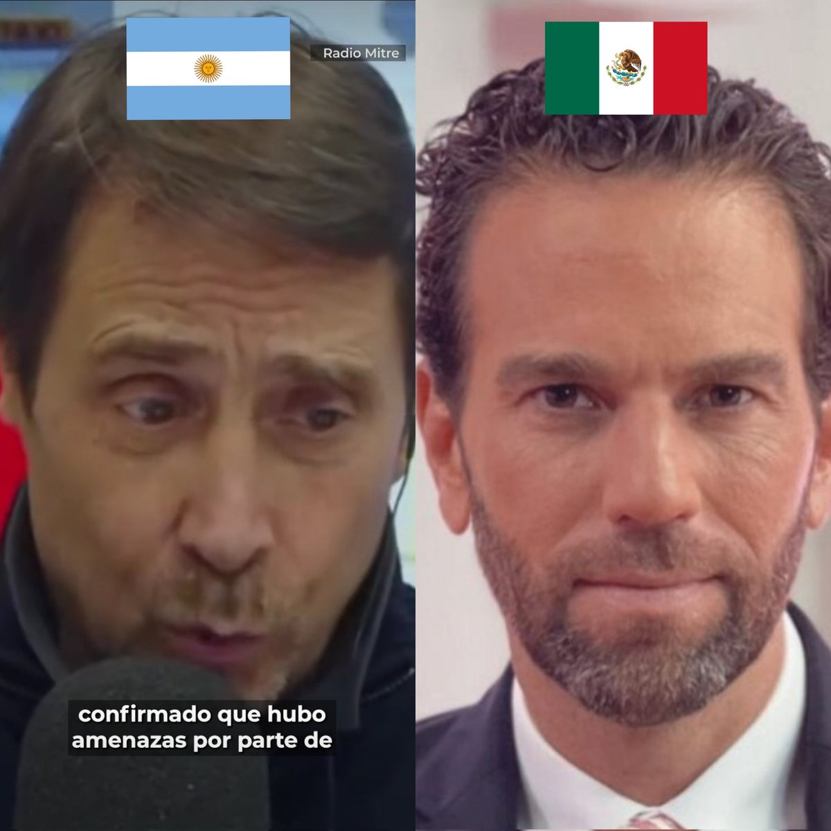 JoseLuisBMN's tweet photo. Periodistas mentirosos en Argentina. /// Periodistas mentirosos en México. https://t.co/D8FC5OToO1