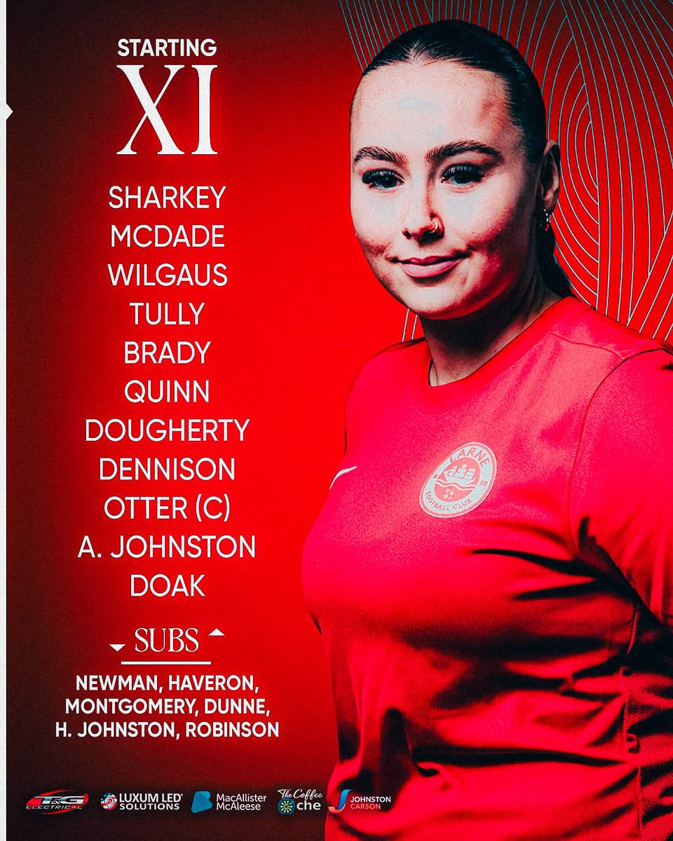 larnefcwomen's tweet photo. Your Inver Reds to face Lisburn Ladies ℹ️

#WeAreLarne #ForTheTown https://t.co/unDSDDQOik