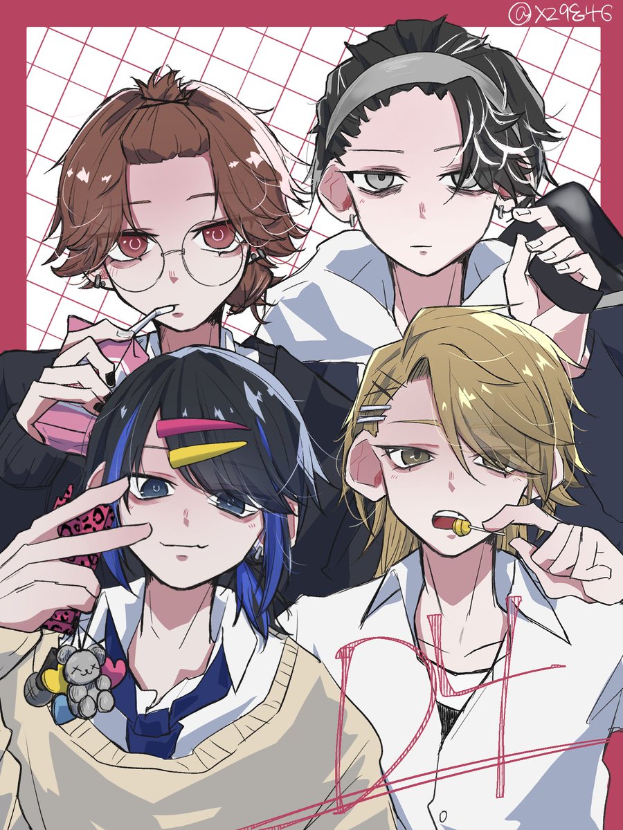xz9q46's tweet photo. #毎月4日はD4の日
※学パロ？ 
🍊平成風味D（K）4🍊 https://t.co/nvFEmQbtrw