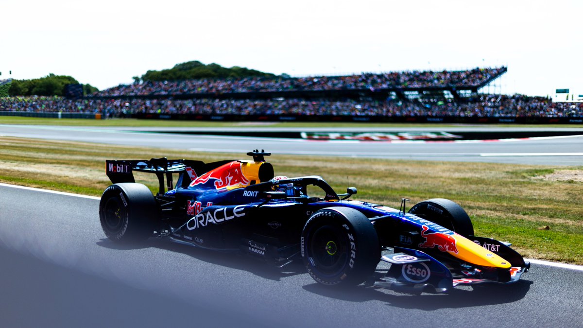 redbullracing's tweet photo. Bringing opening day at Silverstone to a close 🏁

A busy Saturday awaits tomorrow ⏭️

#F1 || #BritishGP 🇬🇧 https://t.co/oI23G7MSUW