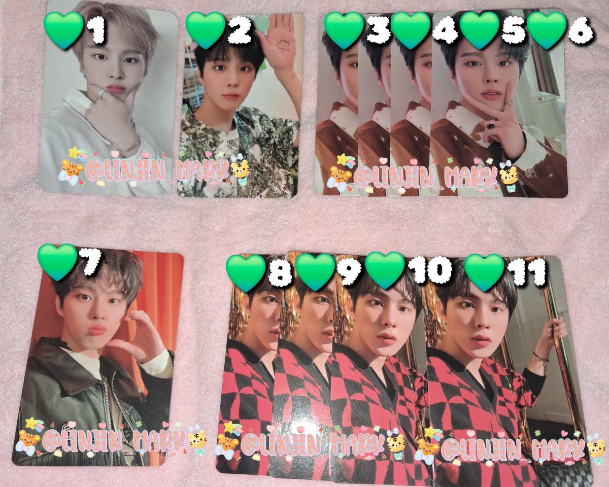 linjin_mark's tweet photo. การ์ด อูซอก

💸 💚 ใบละ 35 บาท
      ❤️ ใบละ 25 บาท
      🖤 ใบละ 20 บาท

💵 ~ เหมากอง 800 รวมส่ง

📮ลทบ 30 📧 EMS 55 

🚫 ไม่ได้ถ่ายเพิ่มเติม อาจมีตำหนิหรือไม่มี

#ตลาดนัดnia #ตลาดนัดนีอา 
#ตลาดนัดอูซอก #ตลาดนัดคิมอูซอก https://t.co/rCLK29zdah