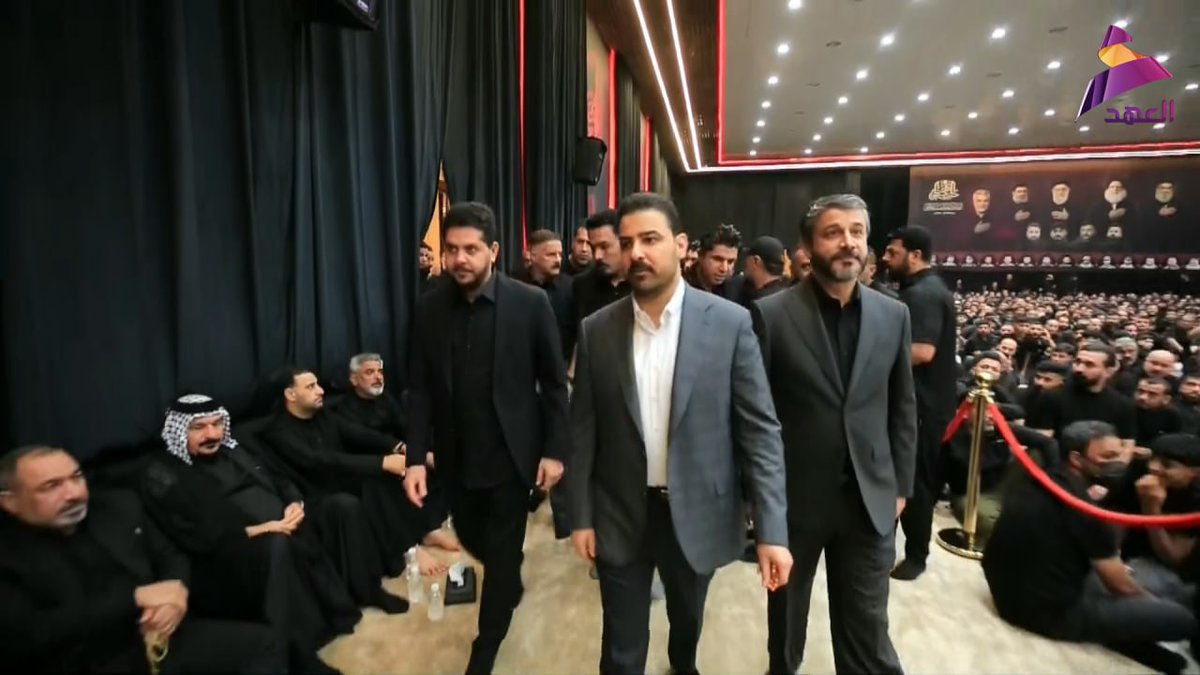 eng_dunia28's tweet photo. مشاركة رئيس الوزراء علي الزيدي في اليوم الثاني لمجلس العزاء الحسيني المركزي السنوي لحركة عصائب اهل الحق في قاعة الشهيد مهدي الكناني
#الحسين_نهجنا
#قوموا_لله https://t.co/uVLQwxWQHM