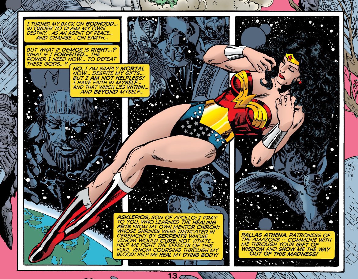 THEMYSCIRALORE's tweet photo. Jokes aside, I wouldn’t want main Wondy to have Absolute WW’s powerset. I’d prefer a much softer magic set based on her godly gifts and less blood/potion work. Think more nature spells https://t.co/8qQTKcd6gW