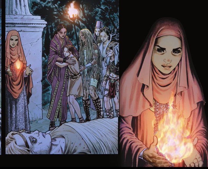 THEMYSCIRALORE's tweet photo. Jokes aside, I wouldn’t want main Wondy to have Absolute WW’s powerset. I’d prefer a much softer magic set based on her godly gifts and less blood/potion work. Think more nature spells https://t.co/8qQTKcd6gW