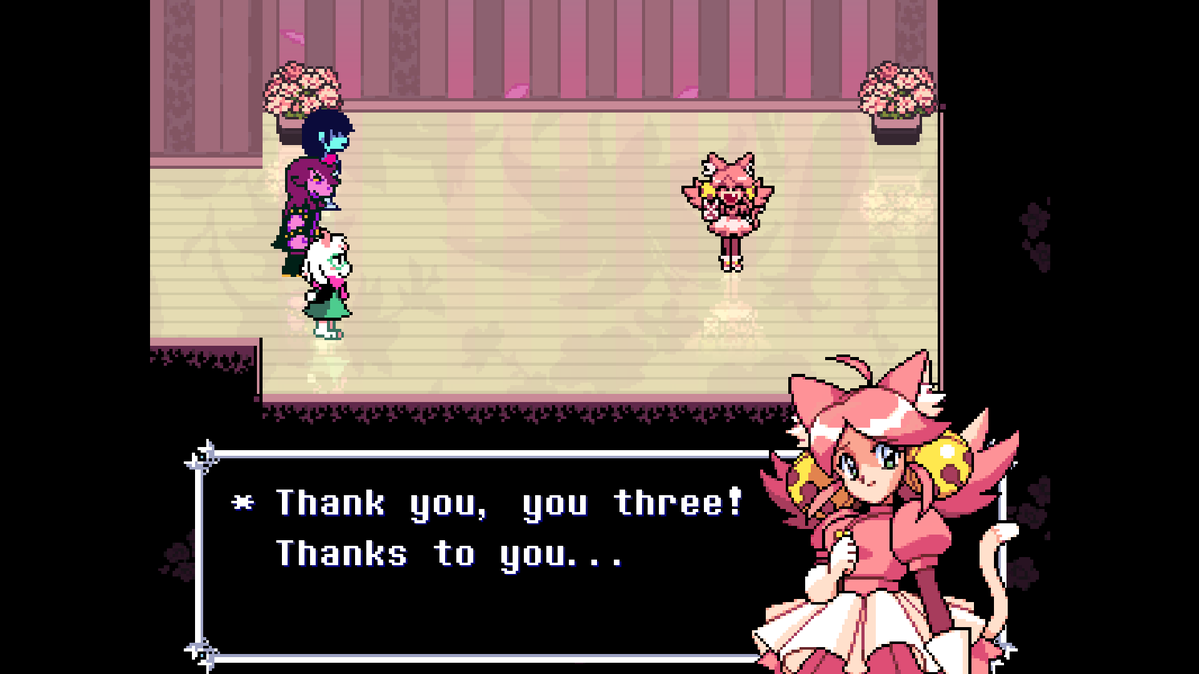 MainFrame_Niko's tweet photo. (deltarune spoiler chapter 5)holly shit that was the hardest secret boss I beat(I defeated all 5) ALSO TOBY HAD TO WORD WITCH DEVIL WHILE MAKING THIS BULLET PATTERNS also goated susie on 17 hp https://t.co/5sLSU96O7E