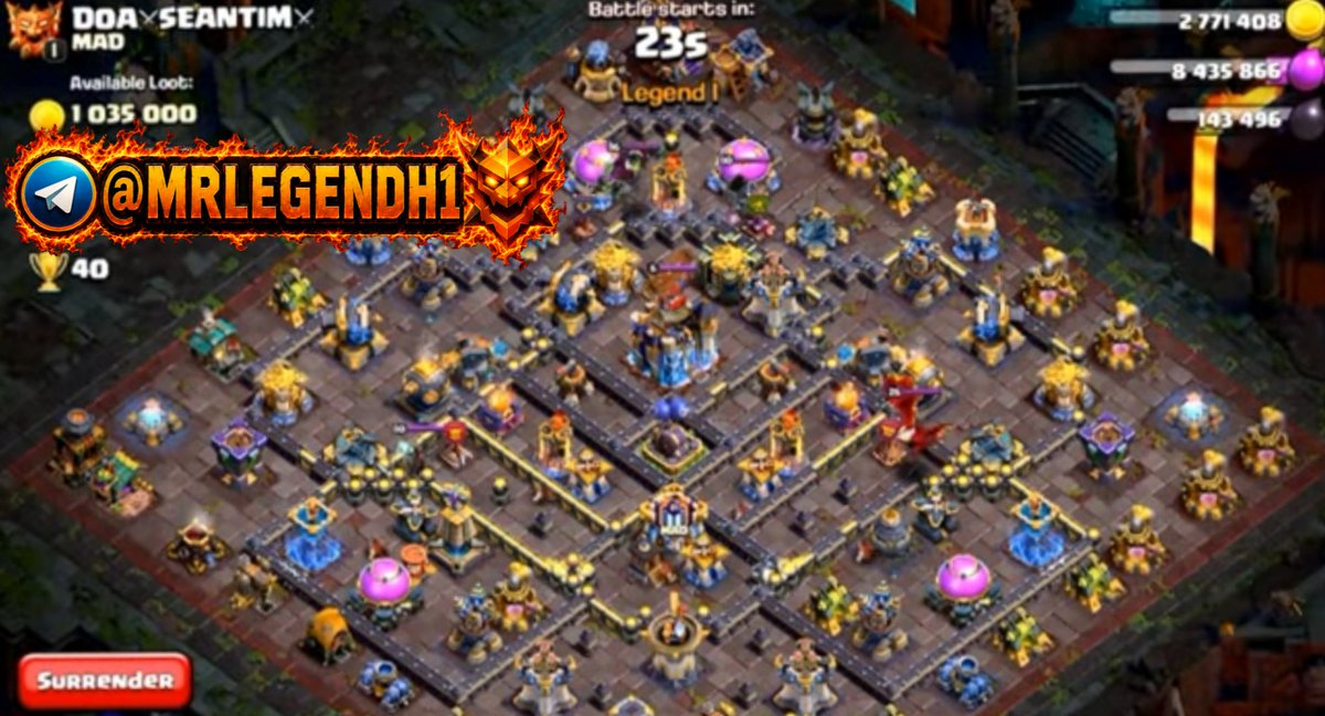 MRLEGENDH's tweet photo. Legend base
ZOOS STARs:https://t.co/BDpfG1nLGX
✩★✩eli✩★✩:https://t.co/JnvAewuPuD
Demkns™ Ashu:https://t.co/iE8Qt1Yohi
DOA⚔️SEANTIM⚔️:https://t.co/VAxJ6G6RFD
#MRLEGENDH #coc #clashofclans #th18 #legendbase https://t.co/QypdAvDGOu